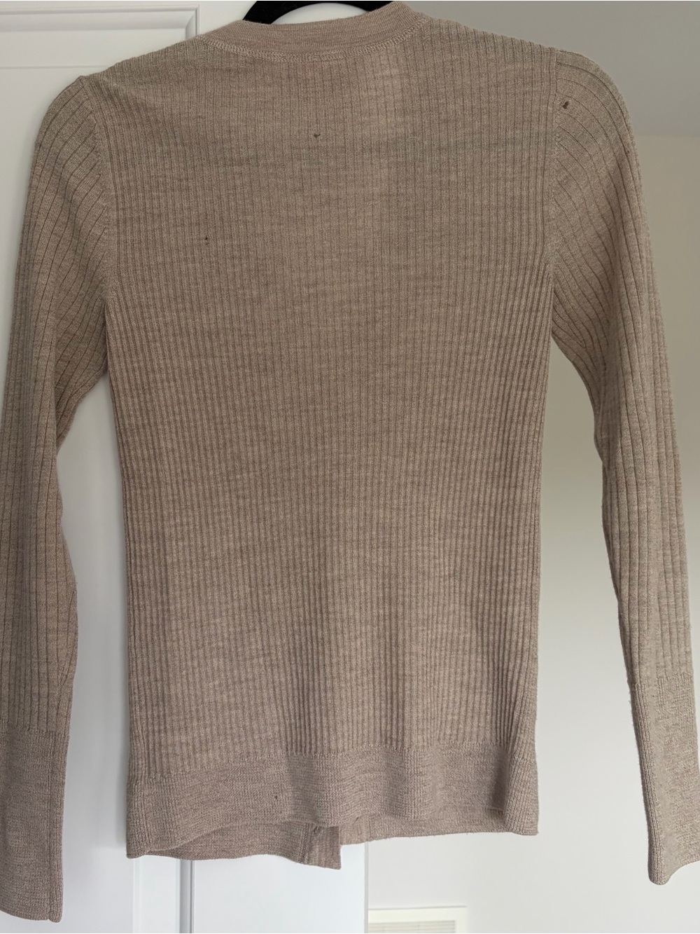 Tory Burch Ribbed Button Front Cardigan - Picture 4 of 5